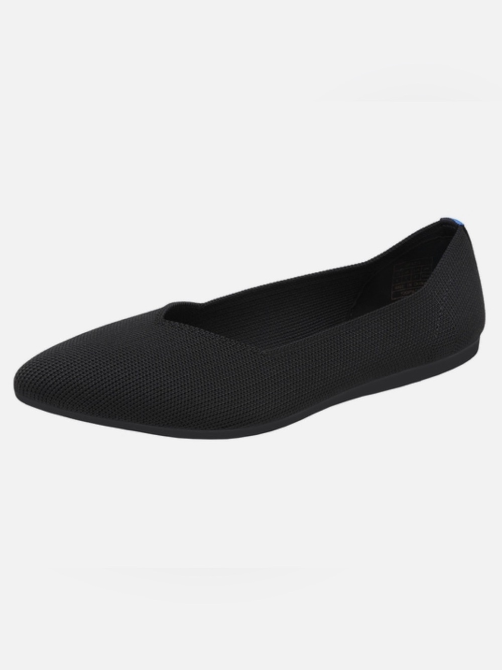NWT Dream Pairs 5.5 Black Ballet Knit Flats Pointed Toe Shoes “Rothy’s Style”